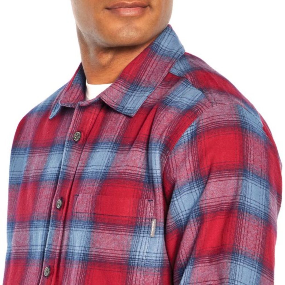 Red and Blue Eddie Bauer Bristol Flannel, 2XL